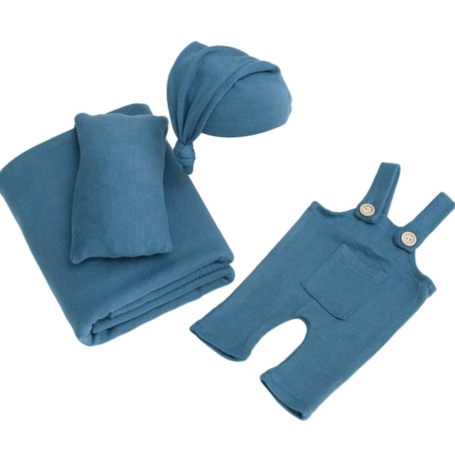 4 accesorios grafía para recién disfraz de bebé mensual , Blue Yotijar accesorios de fotografía