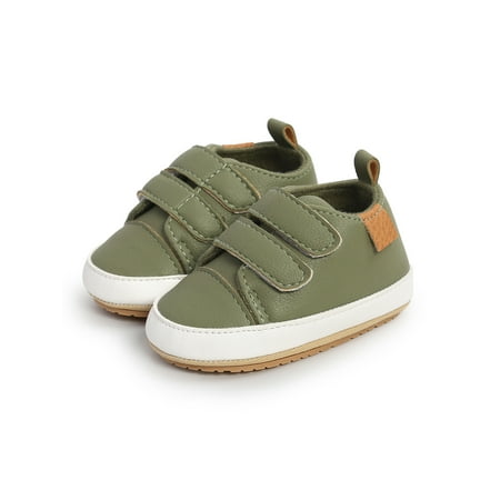 

Baby Shoes PU Leather Boys Girls Shoes Toddlers Rubber Soles Non-Slip First Walkers Baby Newborn 0-18M