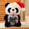 thumbnail image 6 of FEOLGEHLY Christmas Bear Baby Doll Toys, 10 inch Cute Panda Dolls with Christmas Hat, Soft Stuffed Plush Animal Toys Plushies Christmas Birthday Gifts for Kids/Her/Girlfriend/Lover/Mom, 6 of 7