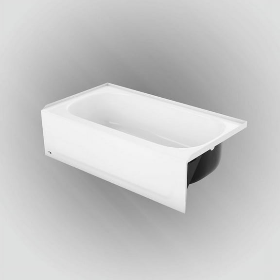 Bootz Industries 011-2302-00 4.5 ft. Right Hand Bath Tub White
