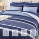 thumbnail image 5 of Juego de edredón WONGS BEDDING, tamaño queen, 7 piezas, azul marino, 5 of 9