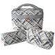 thumbnail image 1 of Set de bolsas de maquillaje Richeart Cationic Jacquard, organizador de cosméticos, 1 of 6