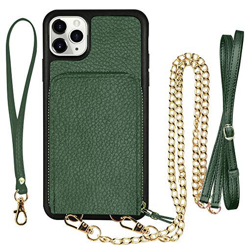 iPhone 11 Pro Wallet Case Snake Grain Khaki JLFCH iPhone 11 Pro Crossbody Case with Zipper Credit Card Slot Holder Wrist Strap Lanyard Protective Cover Women/Girl Purse for iPhone 11 Pro 5.8 inch 