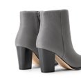 thumbnail image 3 of BURUDANI Women Chunky Block-Heel Ankle Booties Side-Zip Comfort for Office, Date & Street Style, 3 of 7