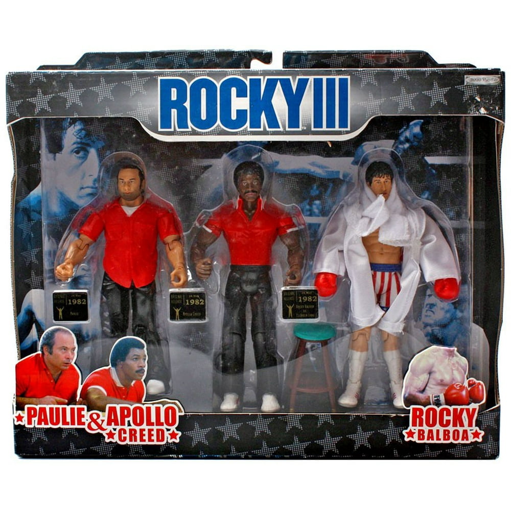 Rocky III Rocky's Corner Clubber Lang Fight Action Figure 3Pack