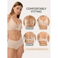 thumbnail image 7 of LUCKMEEY Deep V Seamless Bras for Women Cross-Back Straps Full Coverage Soft Wireless Bra, 7 of 7