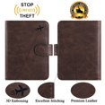 thumbnail image 4 of Funda para pasaporte, cartera, piel con bloqueo RFID PASCACOO, 4 of 9