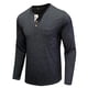 thumbnail image 4 of Camiseta de manga larga para hombre, blusa básica de color puro con músculos carnosos Pompotops oipoqjl7978, 4 of 5