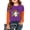 Purple(Cartoon Pumpkin Ghost Bat), variant on Halloween Shirts for Girls Size 7-8 Long Sleeve Novelty Cartoon Pumpkin Ghost Bat T-Shirt Party Girls Fashion Crew Neck Tee Tops Multicolor 5-6 Years