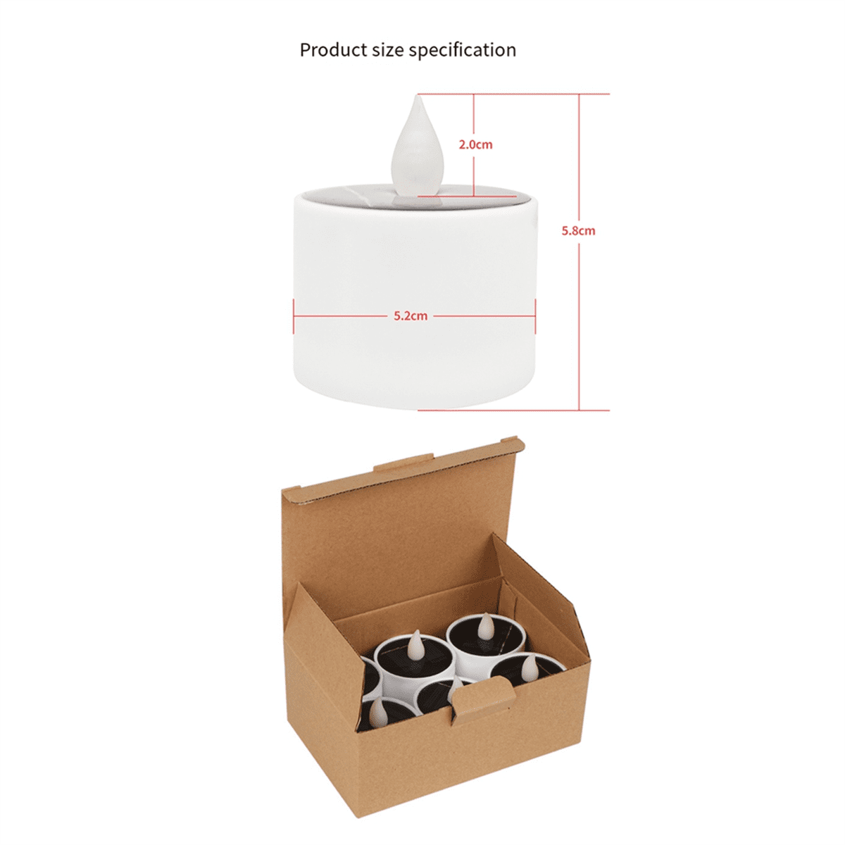 Solar LED Candles Light Outdoor Waterproof Flameless Solar Lights Rechargeable Candles for Wedding Garden Deco A
