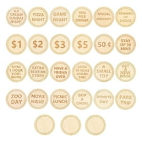 Wooden Easter Egg FillersRedeemable Tokens, Made of Plywood, for Easter Egg