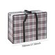 thumbnail image 5 of Paquete de ropa Contenedor Bolsas gigantes plegables a cuadros para compras de embalaje de viaje, 5 of 8