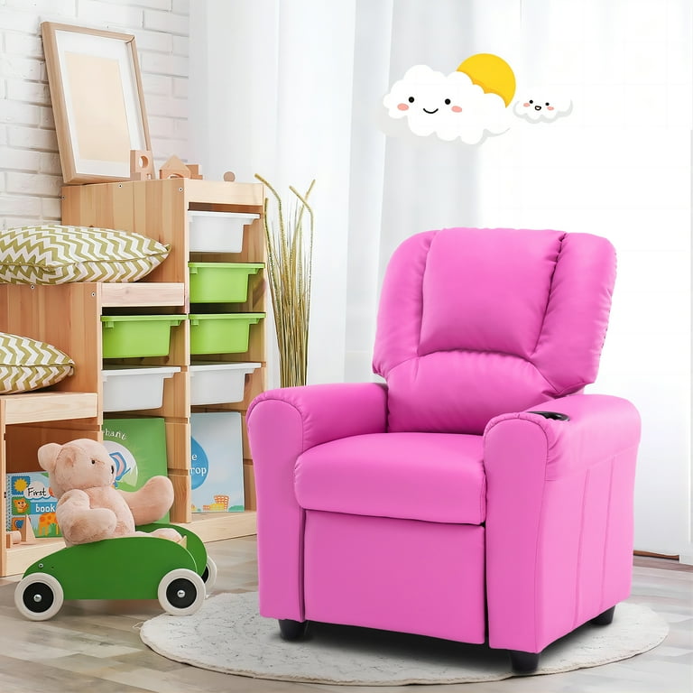 Pink kids recliner sale