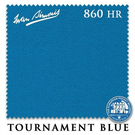 10' Simonis 860HR Pool Billiard  Table Cloth - Tournament Blue - AUTHORIZED DEALER