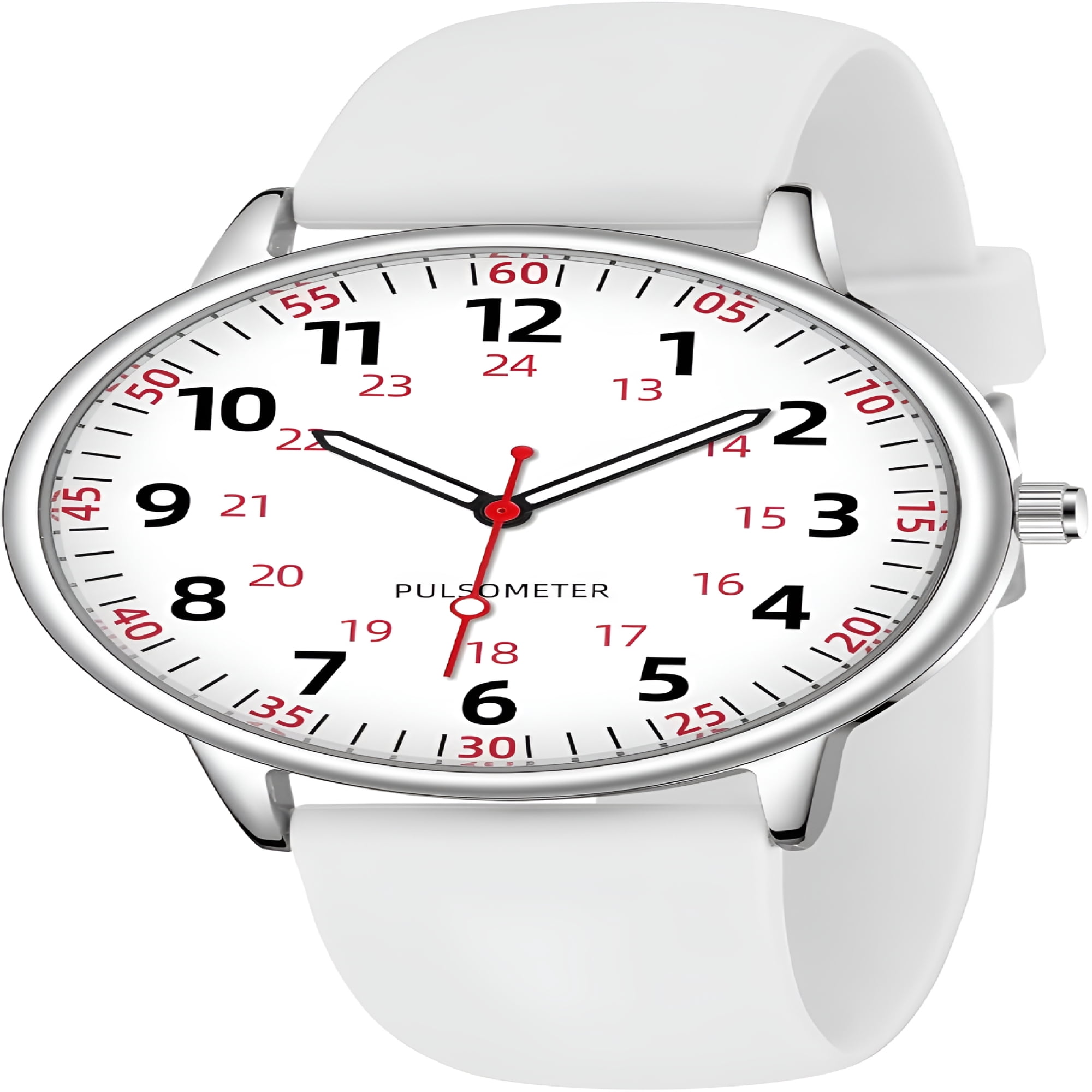 DESIGNICE Nurse Watch for Women Waterproof Analog Silicone Watch with Second Hand Nursing Watch