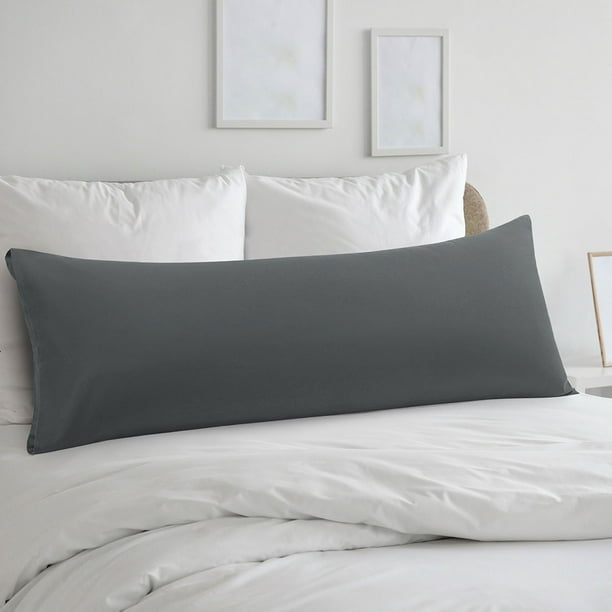 PiccoCasa Body Pillowcase Brushed Microfiber Body Pillow Cover, Grey Body(20"x60")