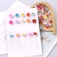 thumbnail image 2 of 50 piezas de 1 cm de estambre de papel para ramo de flores artificiales hechas a mano para decoración del hogar de bodas, manualidades DIY, guirnalda de flores falsas, 2 of 5