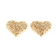 thumbnail image 1 of 2 piezas de corazón dorado Zulema Cuentas espaciadoras sueltas 17x15x2mm, 1 of 5