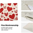 thumbnail image 5 of Housses de Coussin Saint-Valentin 18x18 Ensemble de 2, Décor Cœurs Rouges Coussins Décoratifs Saint-Valentin Lin Anniversaire Mariage Housse de Coussin Décorations Saint-Valentin pour Maison Canapé Extérieur, 5 of 5