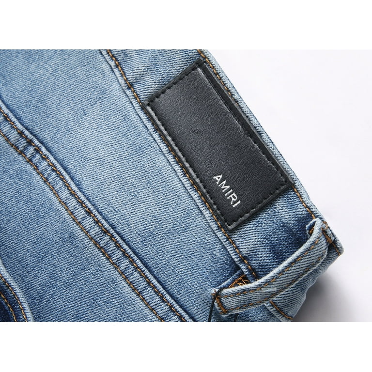 Amiri denim jeans short men's casual denim shorts classic Amiri denim jeans short men's casual denim shorts classic