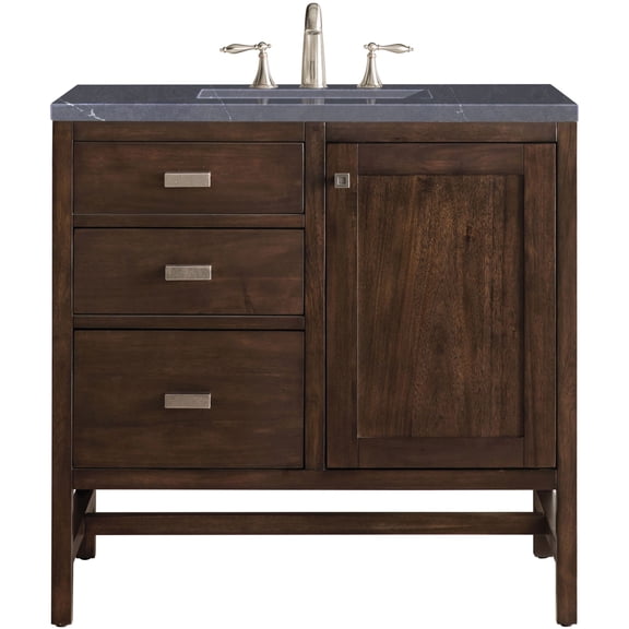 James Martin Vanities E444-V36-MCA-3CSP Addison 36" Free Standing Single Basin Hardwood