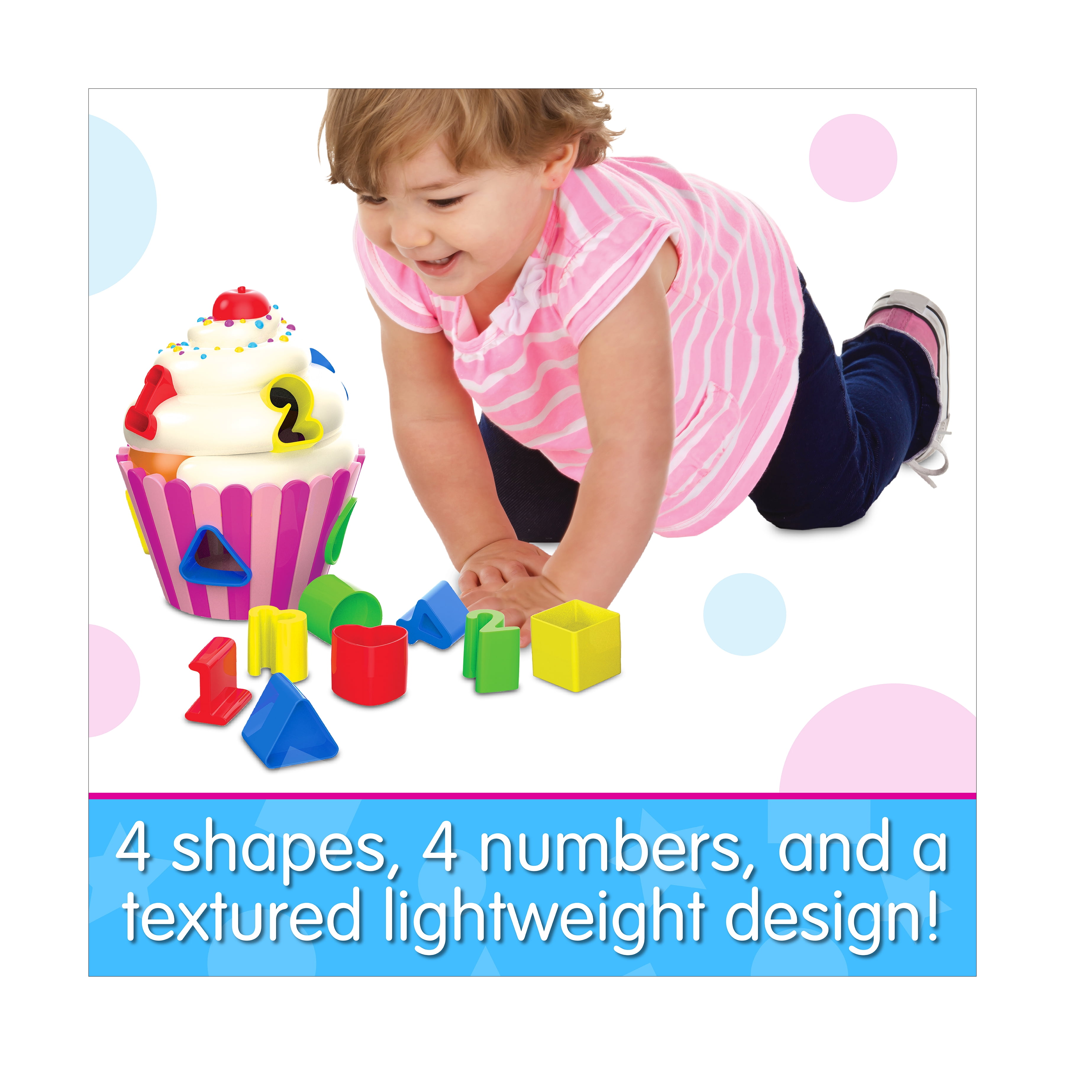 The Learning Journey – Early Learning – Cupcake Shape Sorter – Baby and Toddler Games & Gifts for Boys & Girls Ages 12 Months and Up – Award Winning Game
