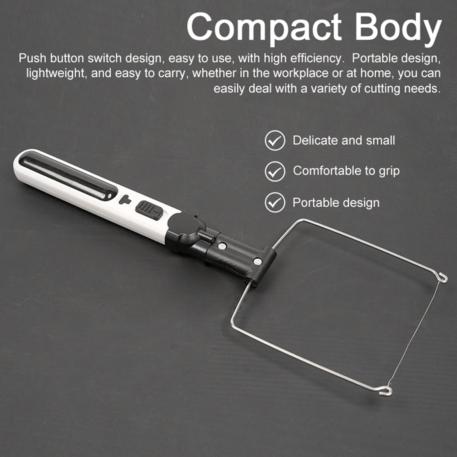 Light Portable Cordless Foam Cutter Hot Wire Foam Cutter Pen Styrofoam Cutting Tools Kit Electronic Soldering Kit Multifunctional Engraving Pen 5 Seconds Heating-Up With LED Light