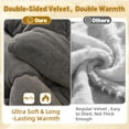 thumbnail image 4 of ANMINY Double-Sided Milk Fleece Winter Comforter, Reversible Soft Warm Bedding, 4 of 8