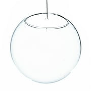 WGV Clear Half Round Wall Hanging Terrarium - 7" Wide x 5" Height, Good quality, Heavy Weighted Base - 1 Pc