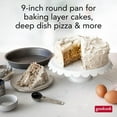 thumbnail image 4 of GoodCook Everyday Nonstick Steel Round Cake Pan, 9", Gray, 4 of 8