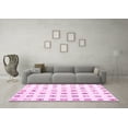 thumbnail image 3 of Ahgly Company Indoor Rectangle Solid Pink Modern Area Rugs, 8' x 10', 3 of 4