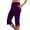 Purple, variant on Women's Effortless Everyday ’s Casual Pants: Slim Fit Mid Rise Capris for Modern Comfort and Versatility Loose Pants for Women Casual Summer Women Summer Pants Casual Summer Pants plus Size