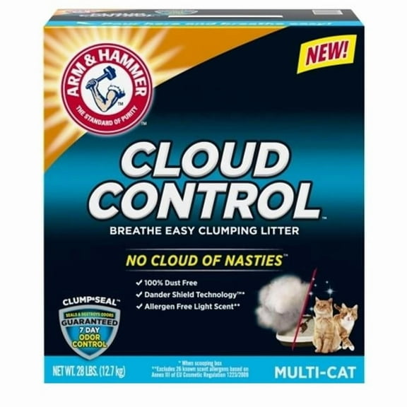 28 lbs Arm & Hammer Clump & Seal Cloud Control Multi-Cat Litter