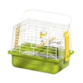 thumbnail image 2 of Carrier de viajes de pájaros jaula con soporte portátil pequeño pájaro transportista de jaula de viaje para compras Visita Conure Cockatiel Lovebird conjunto de 5, 2 of 8