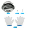 thumbnail image 3 of Unique Bargains Grille d'Aération Ronde 5 Pieds pour Cuisine Salle de Bain, 3 of 6