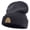 Navy, variant on Golden Honeycomb Embroidered Big Size Acrylic Long Beanie - Black XL-3XL