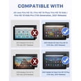 thumbnail image 2 of Case for All-New Kindle Fire HD 10 and Fire HD 10 Plus Tablet（11th Generation, 2021 Release, Full Body Rugged Hands-Free Viewing Stand Back Cover with Screen Protector, Black, 2 of 7