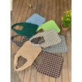 thumbnail image 2 of Granjero Gordo Bolso de mano tejido y bolsas de cosméticos, bolso de mano tejido elegante de playa de verano, bolso de hombro de 13,99 x 0,38 x 14,17 pulgadas (blanco), 2 of 4