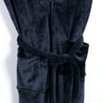 thumbnail image 5 of Men's Warm Super Soft Flannel Coral Fleece Long Bath Robe Nightwear, 5 of 6