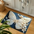 thumbnail image 6 of Butterfly Themed Non-Slip Rug, 23.6"x15.7" Multicolor 3D Printed Doormat, Winter Foyer Entryway Bathroom Mat, Polyester Decorative Floor Mat for Home Office Shop, Easy Clean Waterproof Mat, 6 of 6