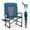 Blue, variant on Alpha Joy Chair Two-Position Adjustable High Back Heavy-Duty Oversized Director Chair with Side Table - Blue