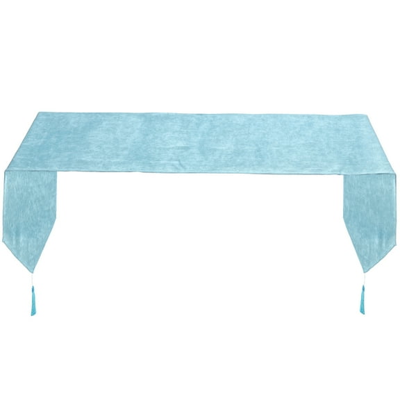Light Blue Round Tablecloth Home Decor Runner Simple Banquet