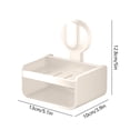 thumbnail image 3 of Fiudx Jabonera con Ventosa, Elegante Caja de Almacenamiento de Aluminio, Diseño de Drenaje Eficiente, Soporte Sin Perforaciones de Fácil Instalación, Organizador de Baño, Decoración Moderna para El H, 3 of 6