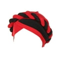 thumbnail image 2 of YUEHAO Baseball Caps Women Braid Turban Hats Hat Cancer Cap Hair Bonnet Head Scarf Wrap Cover Red, 2 of 2