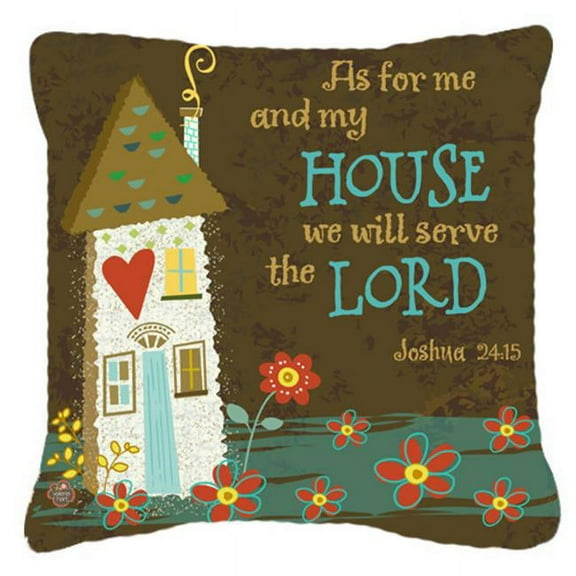 Carolines Treasures  As for Me & My House Fabric Decorative Pillow