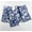 Blue and White, variant on Vargottam Artisanal Floral Block Print Cotton Napkin-Set of 4, 20x20 Inches, Blue with White Accents Cloth Napkins, Perfect for Elegant Dining, Brunches, Spring& Summer Gatherings - Machine Washable