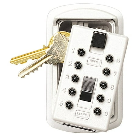 GE Security 001413 KeySafe Original (Slimline) for 2 Keys with Easy Pushbutton O