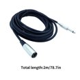 thumbnail image 2 of pitrice Adaptateur Audio Mono 3 Broches xLR vers 1/4 Pouce 6.35mm Câble Audio Convertisseur, 2 of 7