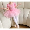 thumbnail image 4 of QEFJNO 2-9Y Ballet Tutu Dress Toddler Kids Girls Princess Tulle Skirt Leotards Ballerina Outfit Dance Dress, 4 of 8