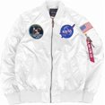 thumbnail image 1 of CORIRESHA Chaquetas bomber ajustadas para hombre Apollo NASA, 1 of 6